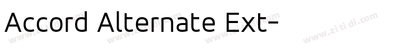 Accord Alternate Ext字体转换
